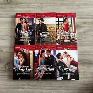 6 NWT Harlequin Desire Paperback Romance Novels